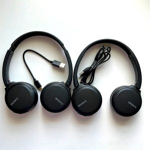 Sony WH CH510 Wireless Headphones - One Pair